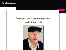 Tablet Screenshot of gomystory.com
